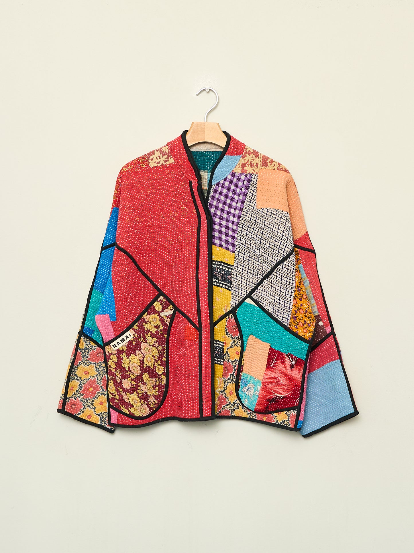 The Ladhiya Quilted Patchwork Kantha Jacket