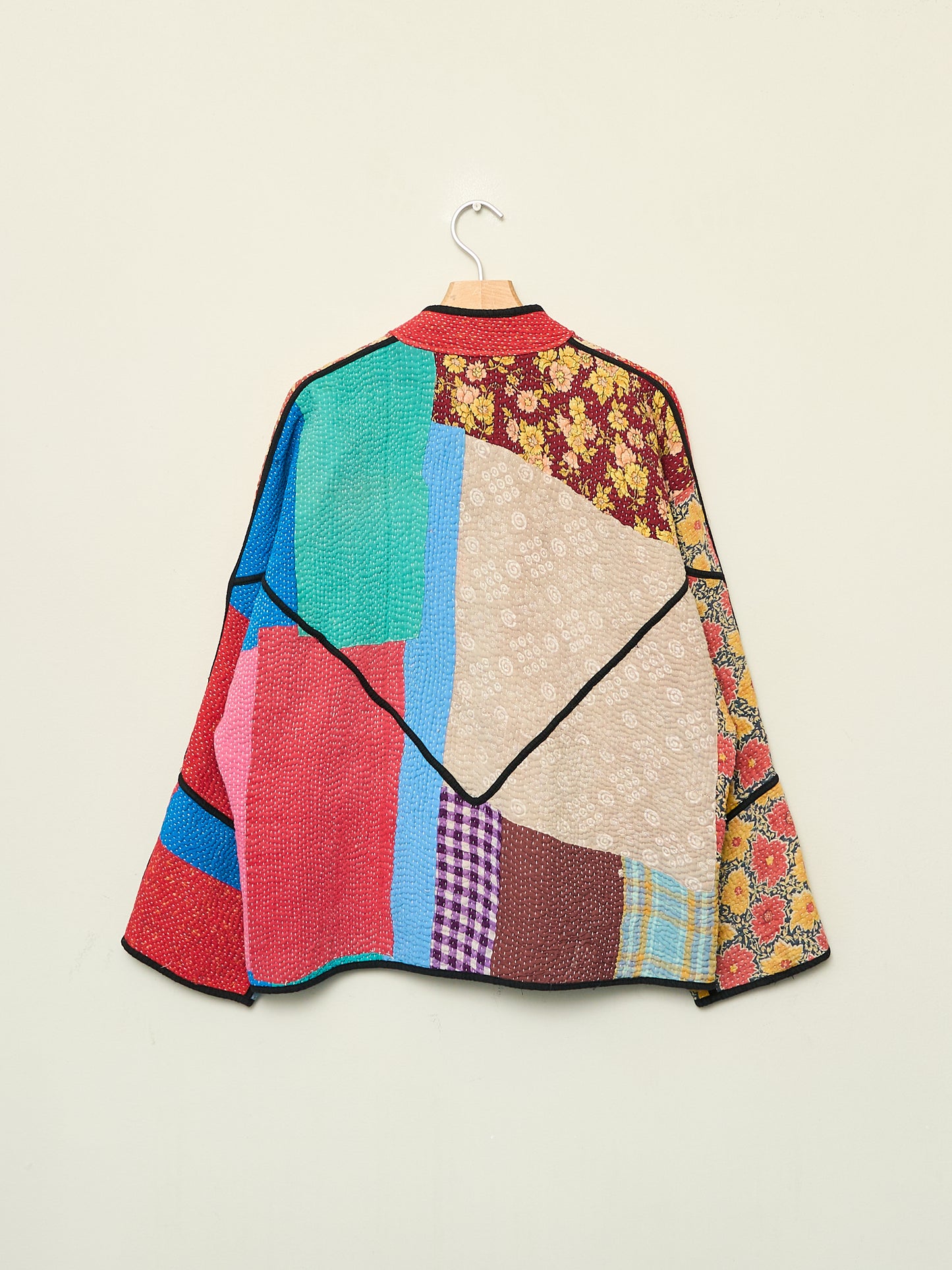 The Ladhiya Quilted Patchwork Kantha Jacket