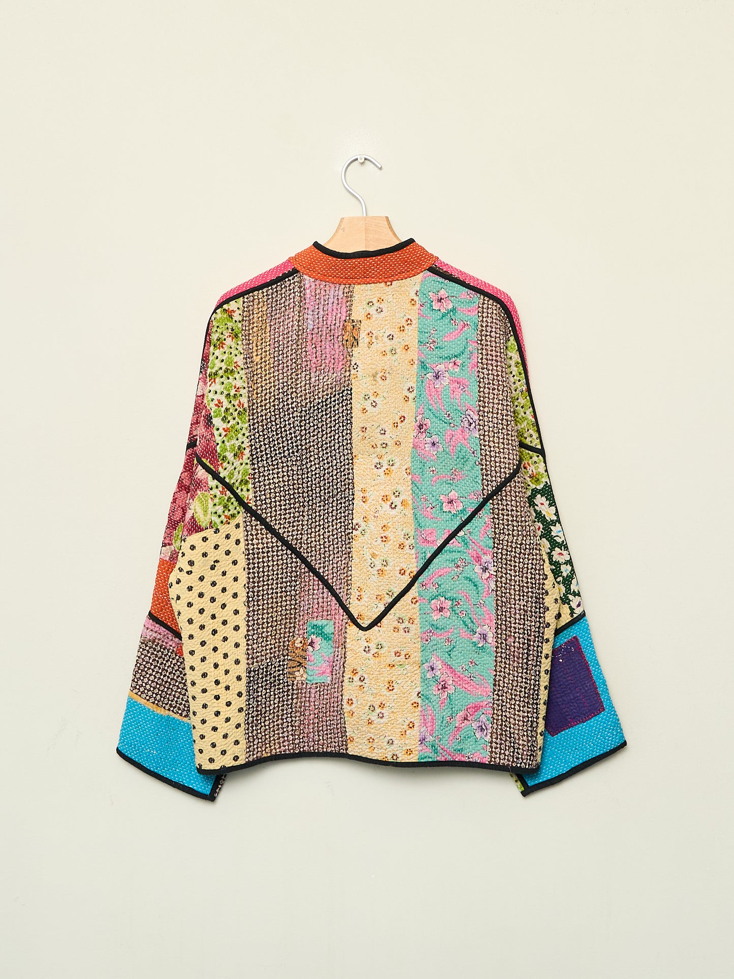 The Ladhiya Quilted Patchwork Kantha Jacket