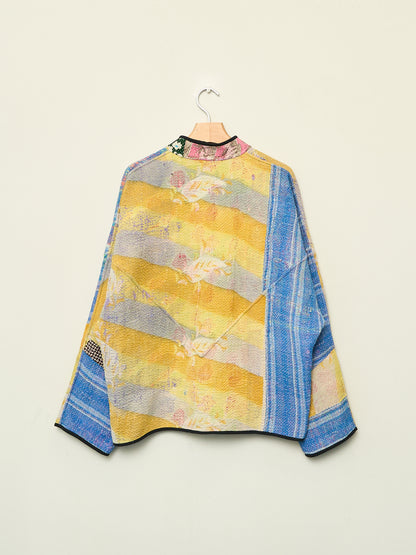 The Ladhiya Quilted Patchwork Kantha Jacket