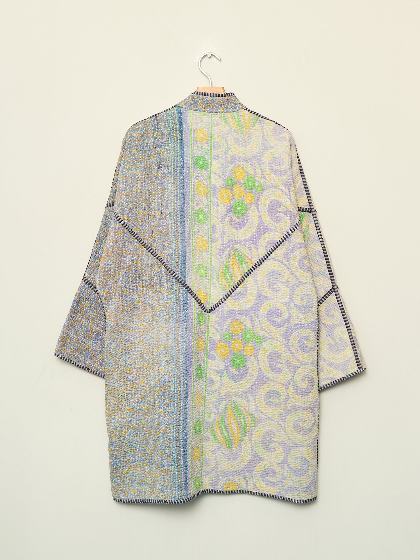 The Sai Quilted Patchwork Kantha Coat