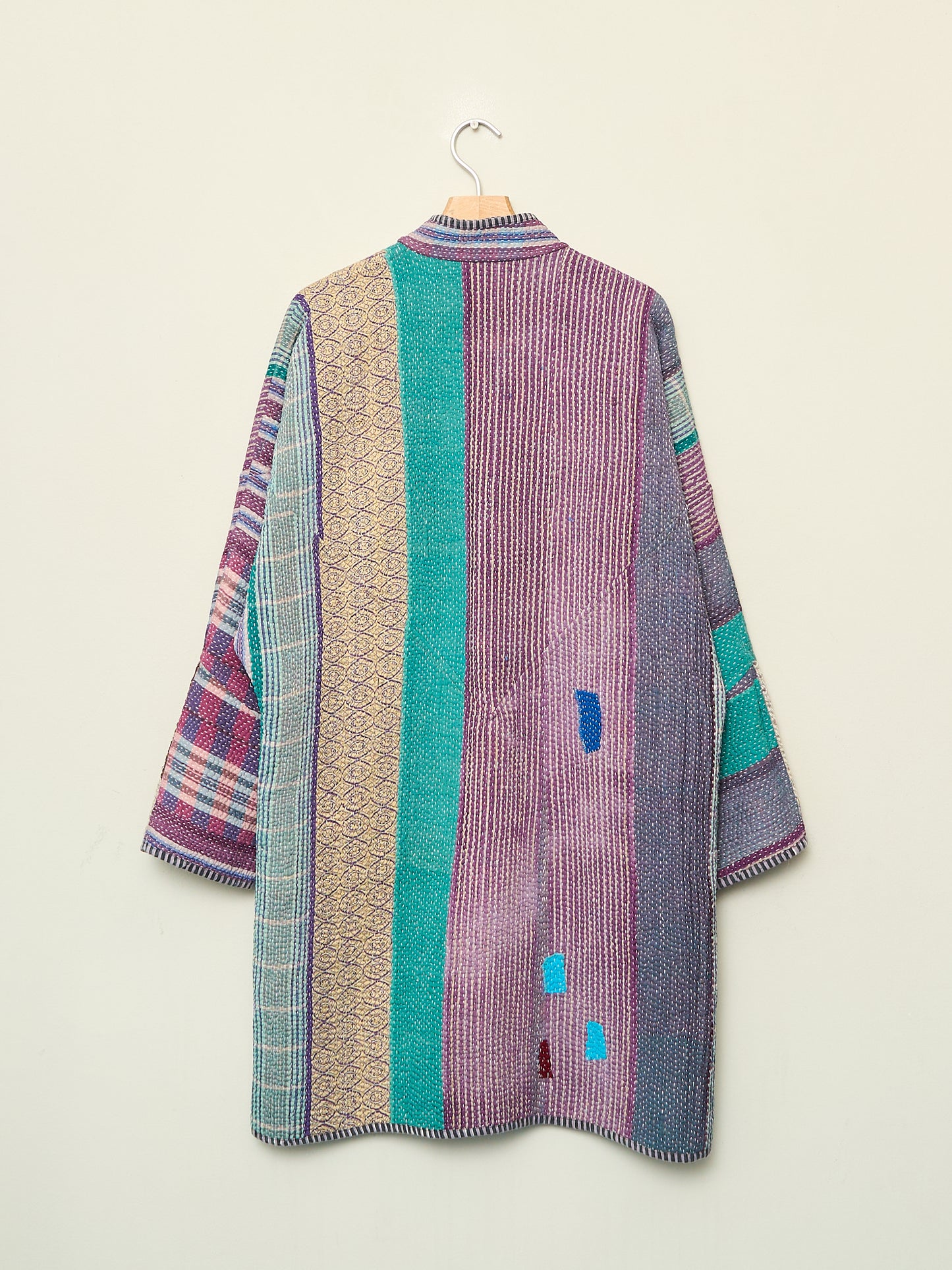 The Sai Quilted Patchwork Kantha Coat