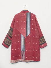 The Sai Quilted Patchwork Kantha Coat