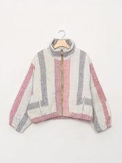 The Shira Quilted Puffer Bomber Jacket