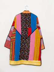 The Sai Quilted Patchwork Kantha Coat