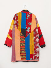 The Sai Quilted Patchwork Kantha Coat