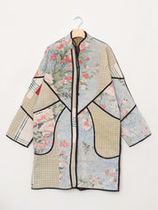 The Sai Quilted Patchwork Kantha Coat