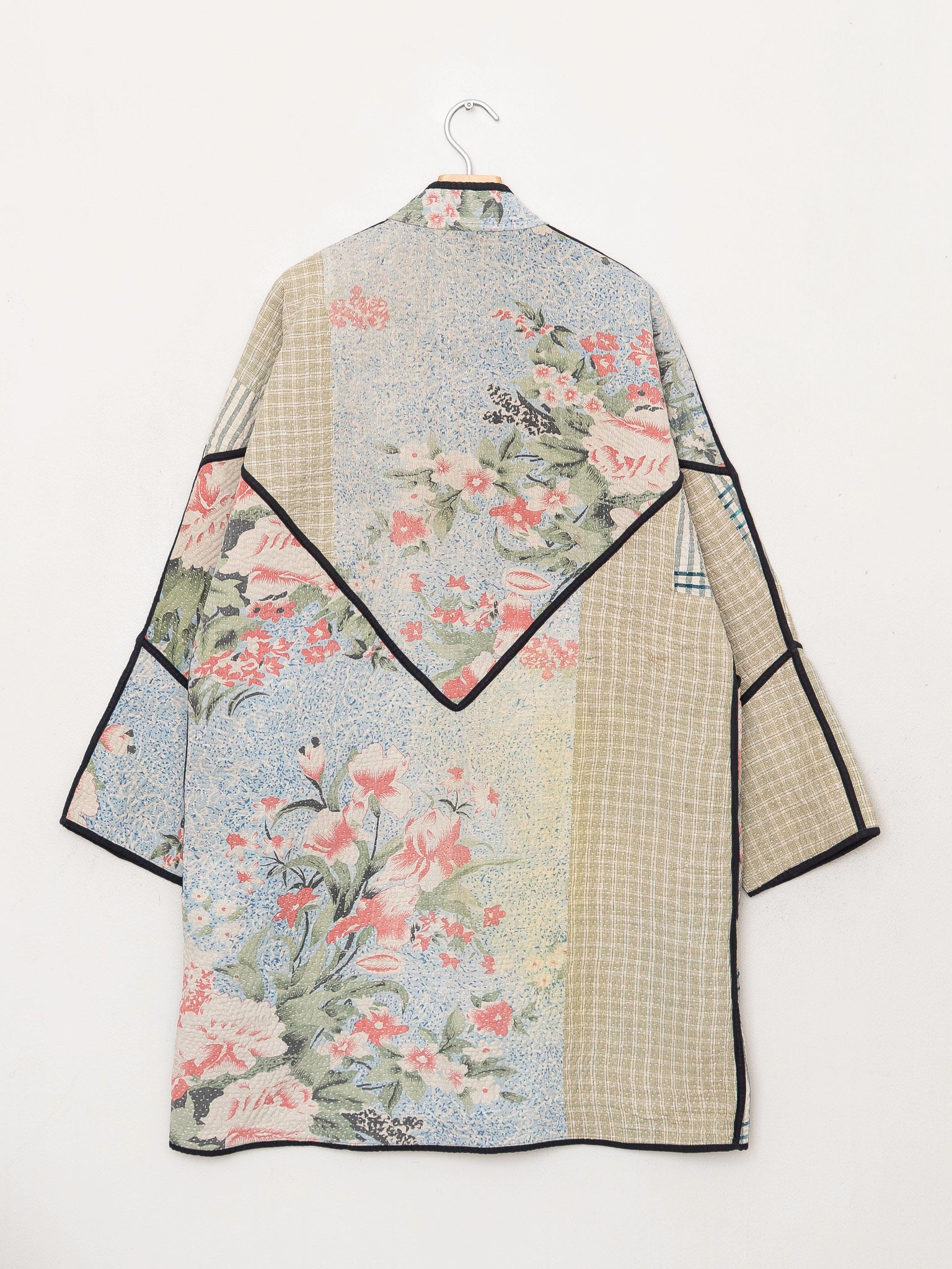 The Sai Quilted Patchwork Kantha Coat