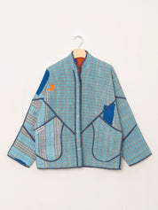 The Ladhiya Quilted Patchwork Kantha Jacket