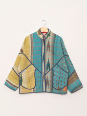 The Ladhiya Quilted Patchwork Kantha Jacket