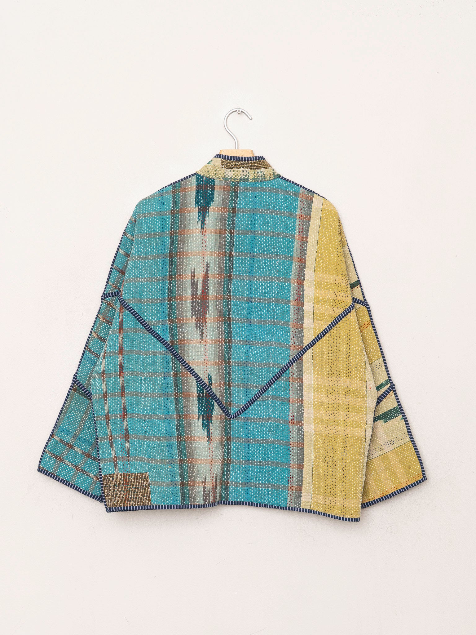 The Ladhiya Quilted Patchwork Kantha Jacket