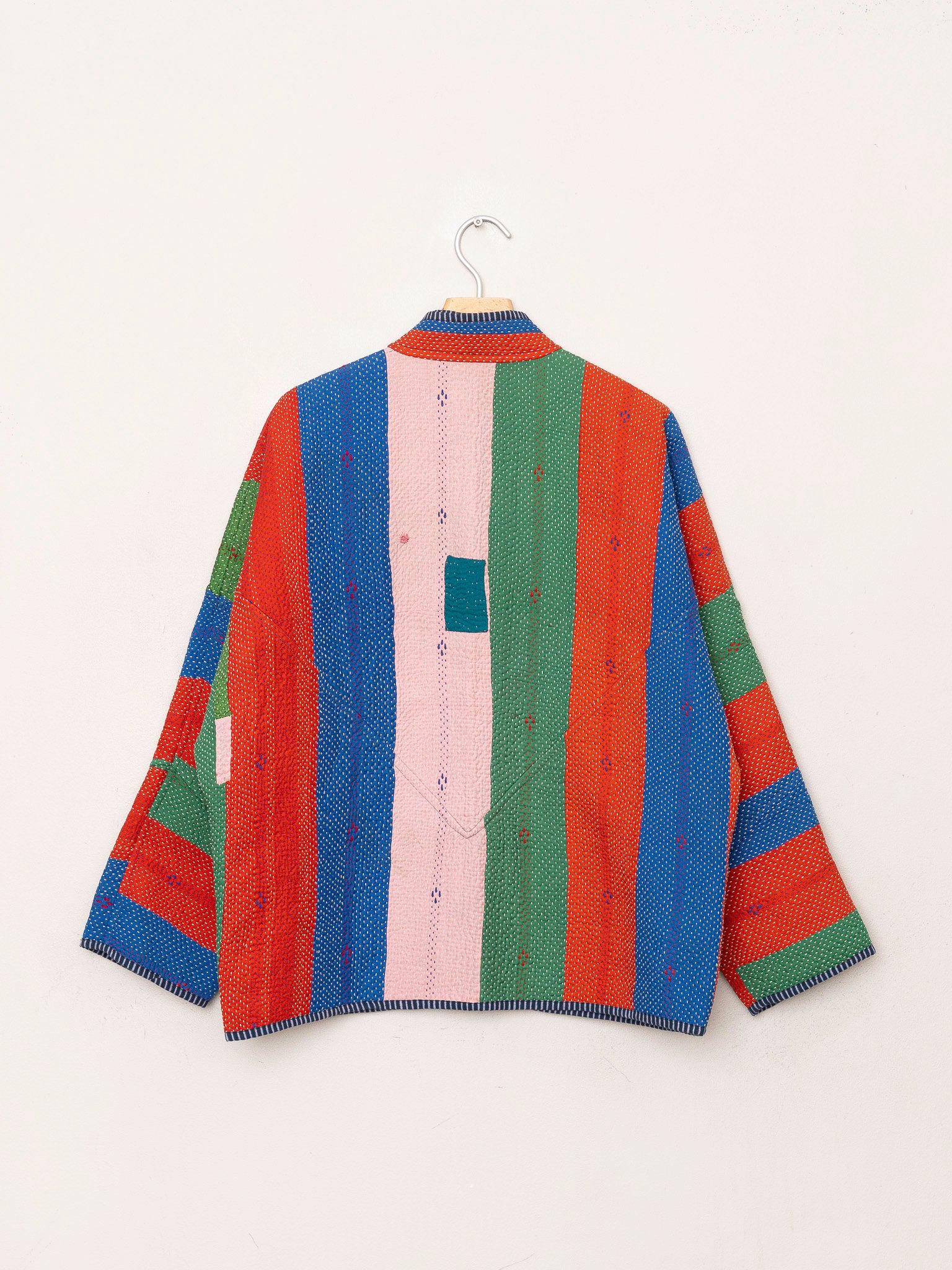 The Ladhiya Quilted Patchwork Kantha Jacket