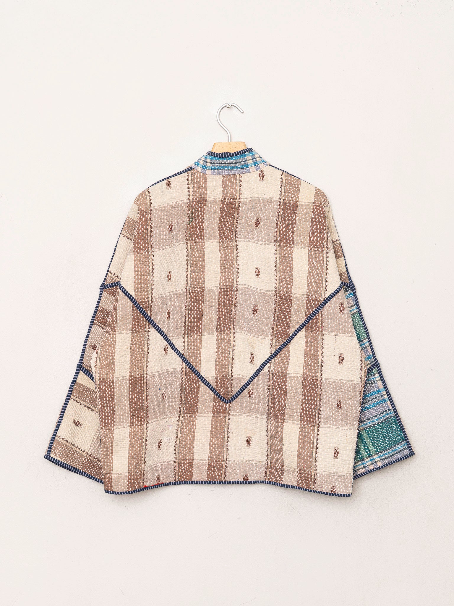 The Ladhiya Quilted Patchwork Kantha Jacket