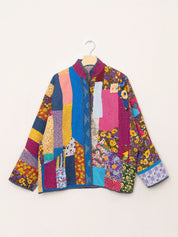 The Ladhiya Quilted Patchwork Kantha Jacket