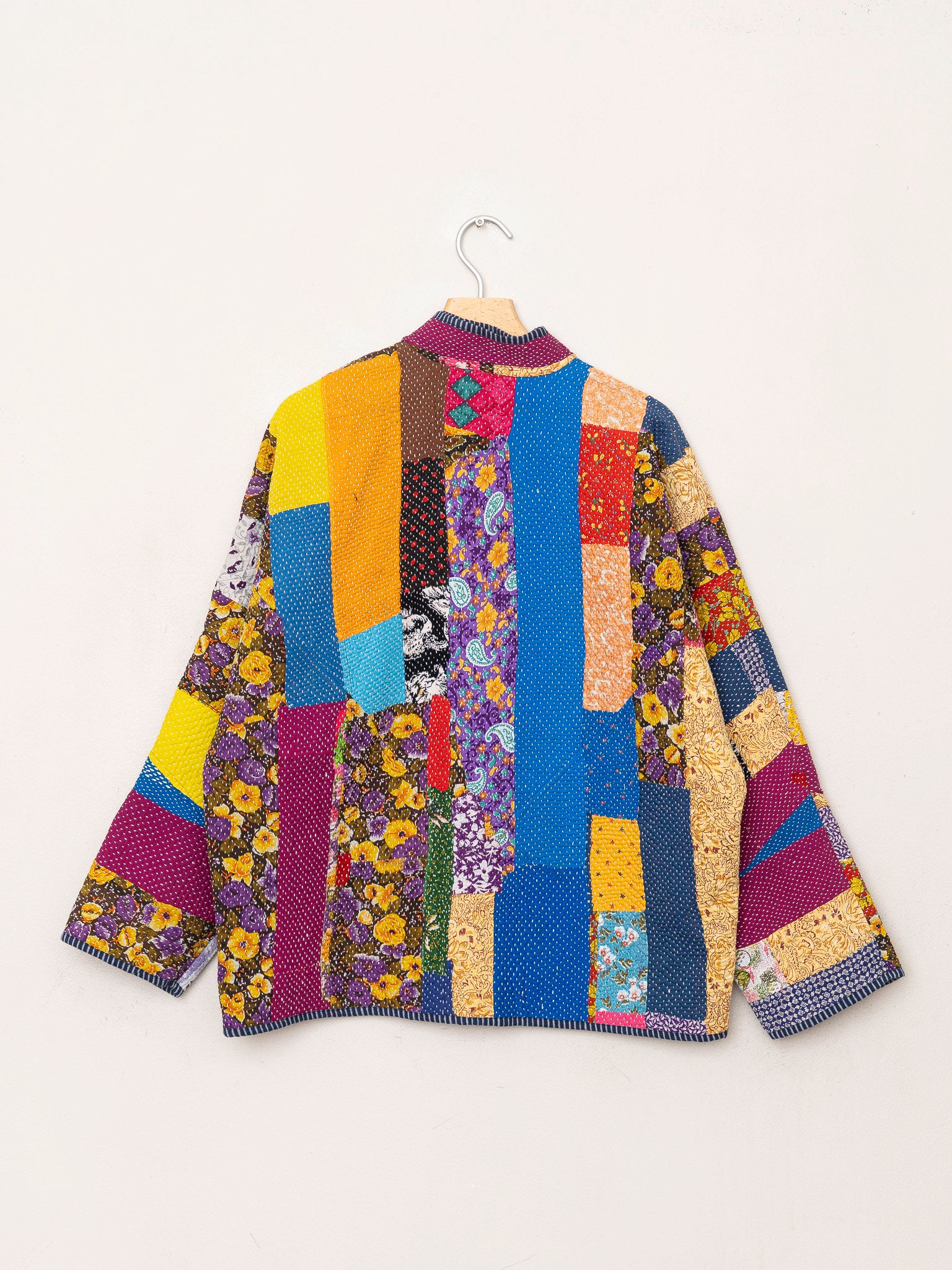The Ladhiya Quilted Patchwork Kantha Jacket
