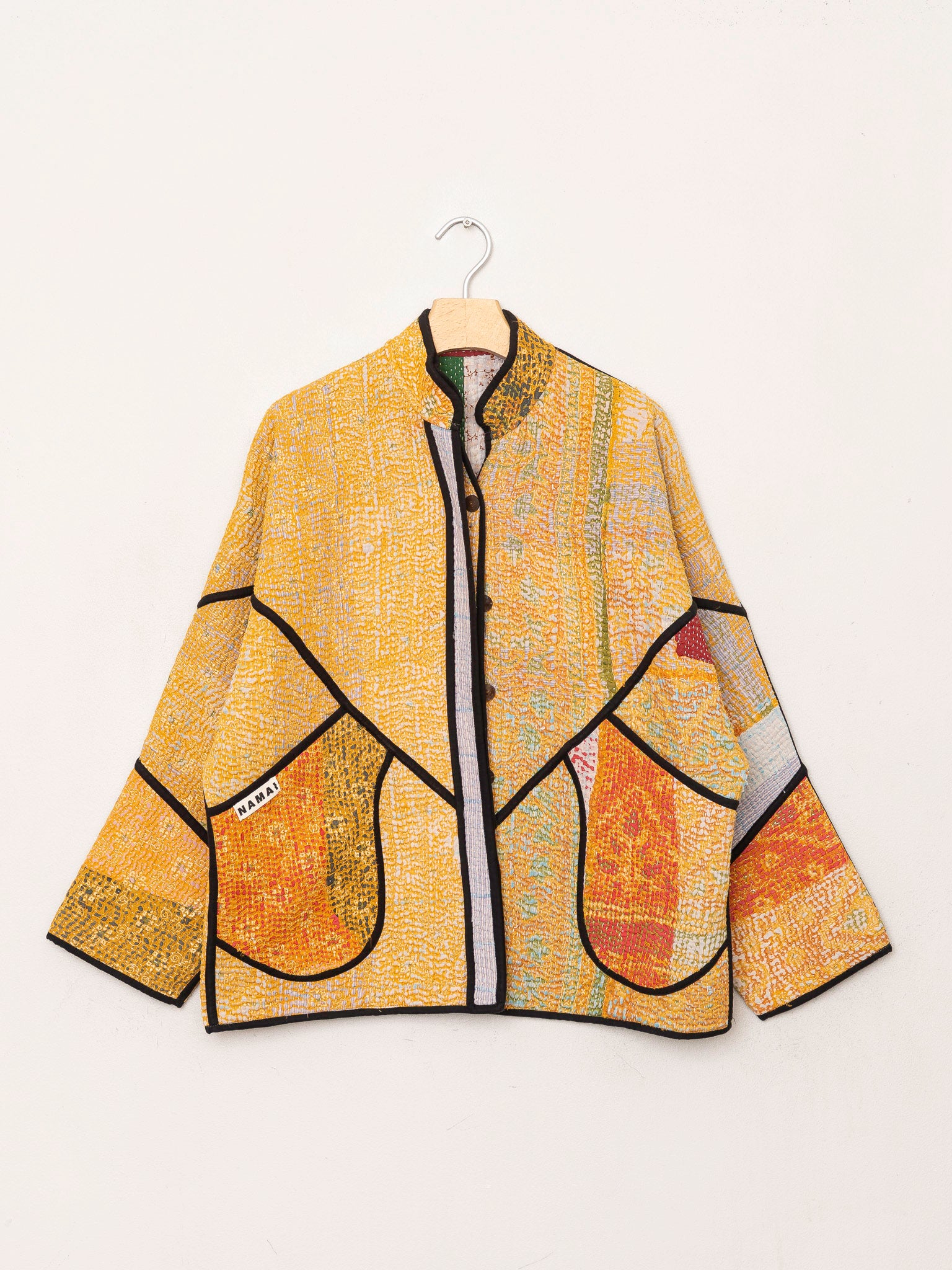 The Ladhiya Quilted Patchwork Kantha Jacket