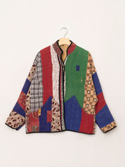 The Ladhiya Quilted Patchwork Kantha Jacket