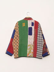 The Ladhiya Quilted Patchwork Kantha Jacket