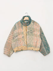 The Shira Quilted Puffer Bomber Jacket