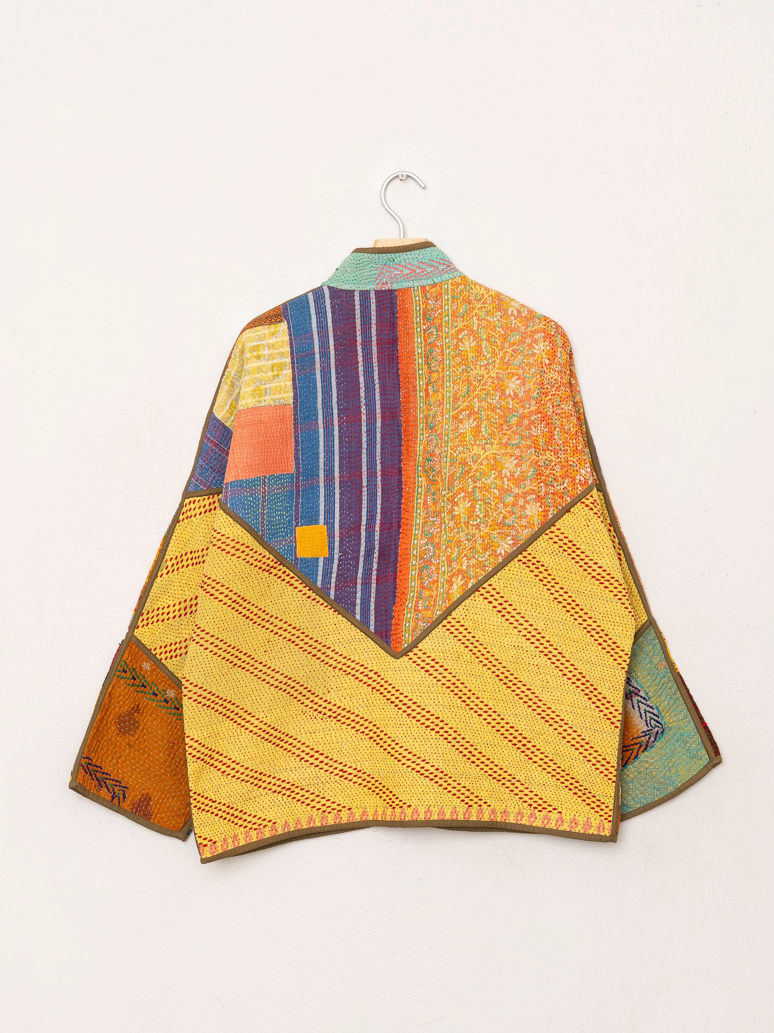 The Ladhiya Quilted Patchwork Kantha Jacket