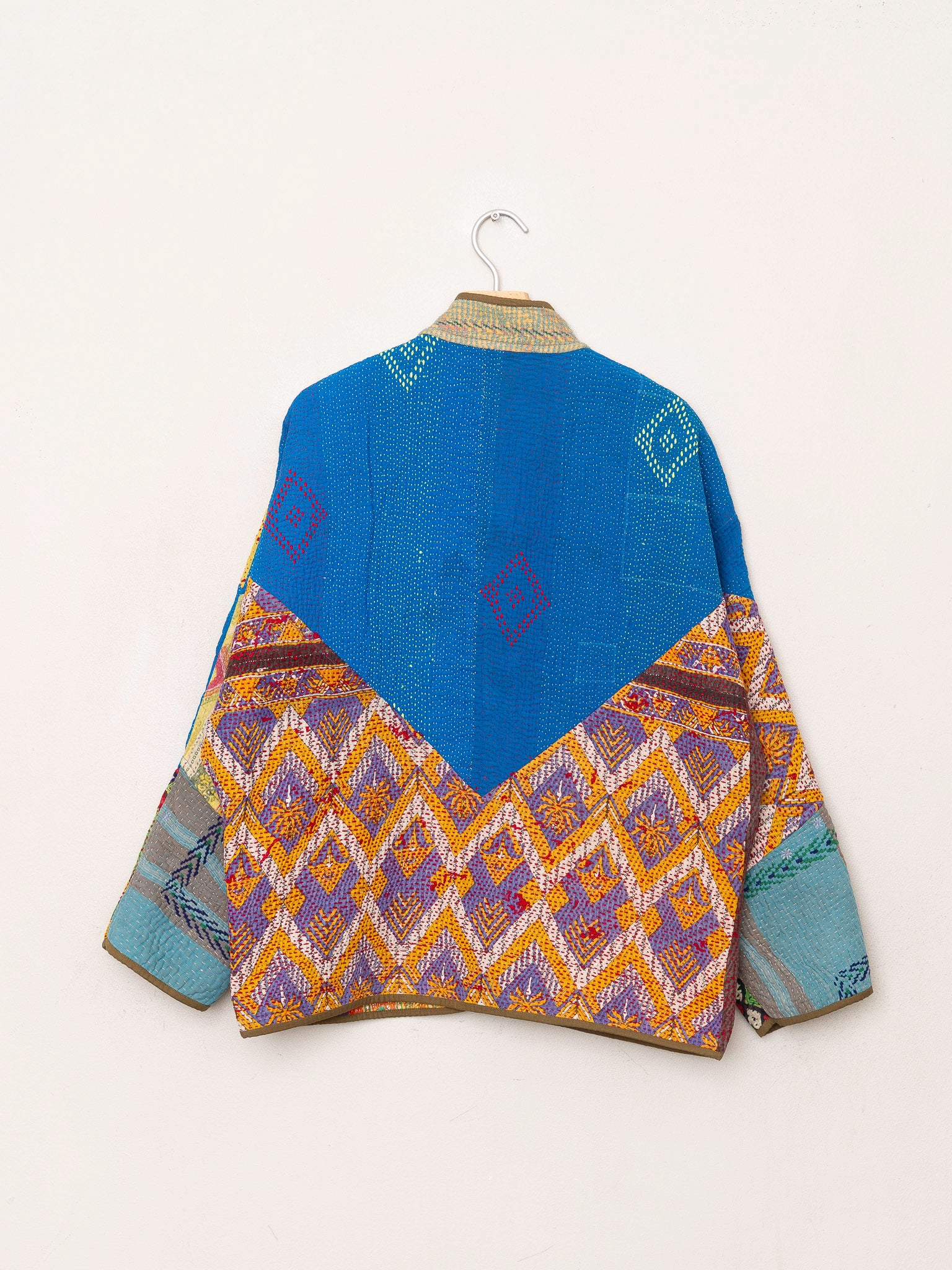 The Ladhiya Quilted Patchwork Kantha Jacket