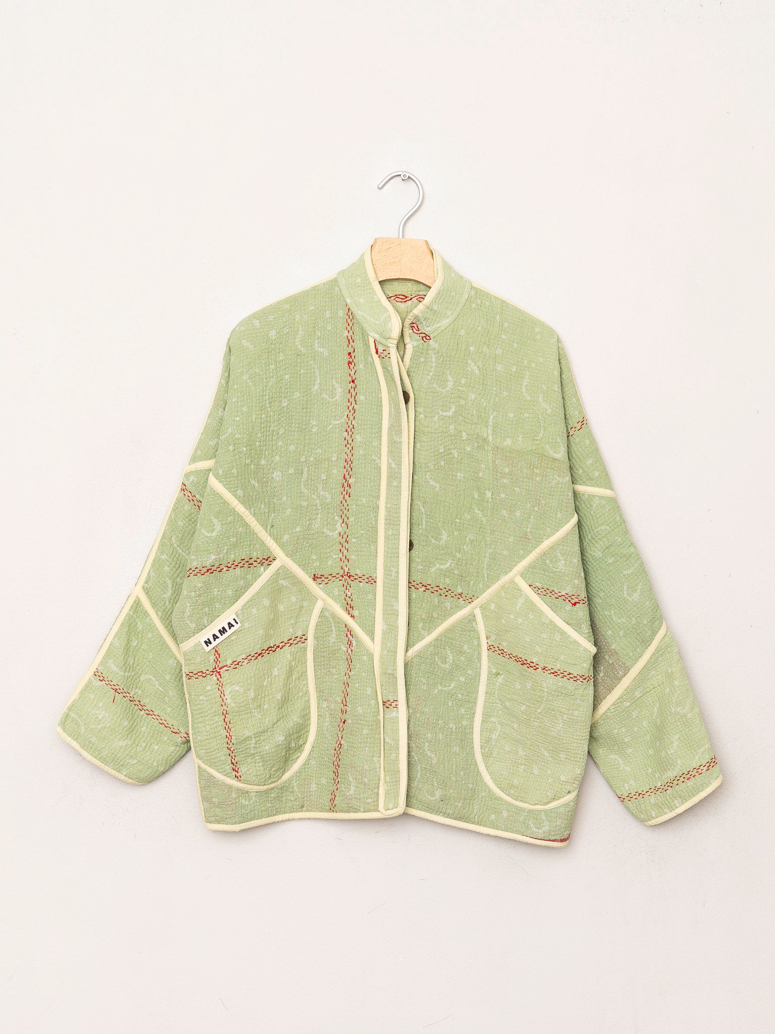 The Ladhiya Quilted Indigo Kantha Jacket