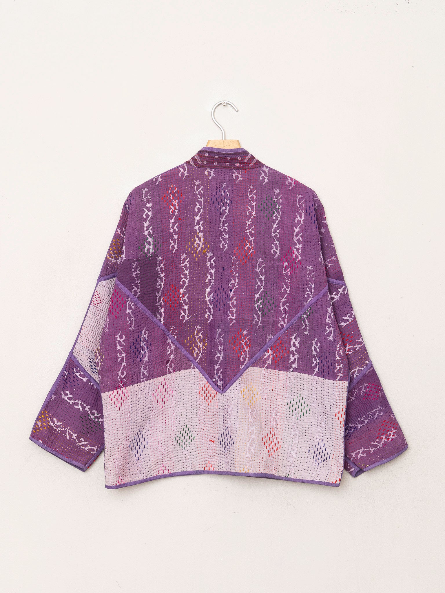 The Ladhiya Quilted Indigo Kantha Jacket