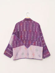 The Ladhiya Quilted Indigo Kantha Jacket