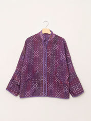 The Ladhiya Quilted Indigo Kantha Jacket