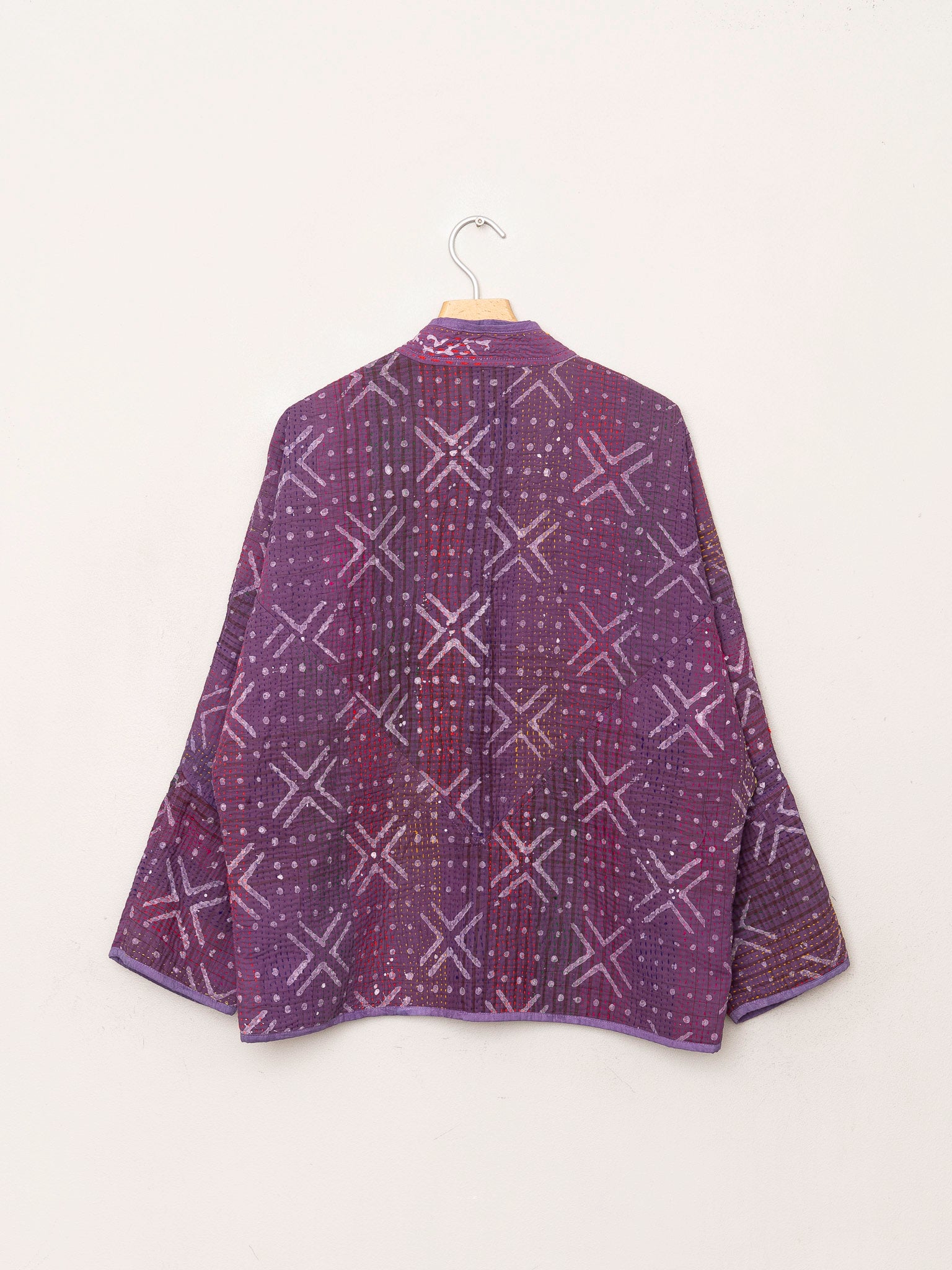 The Ladhiya Quilted Indigo Kantha Jacket