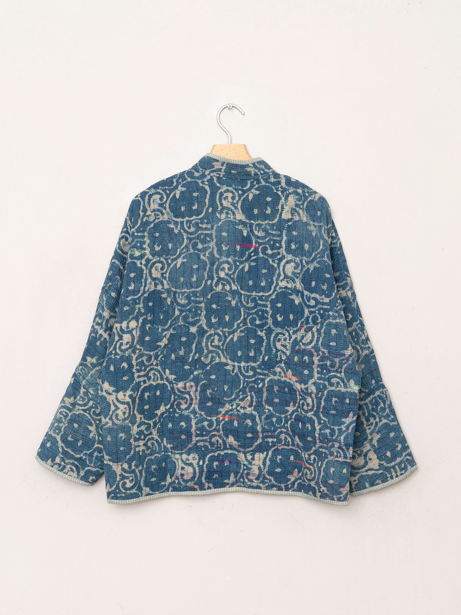 The Ladhiya Quilted Indigo Kantha Jacket