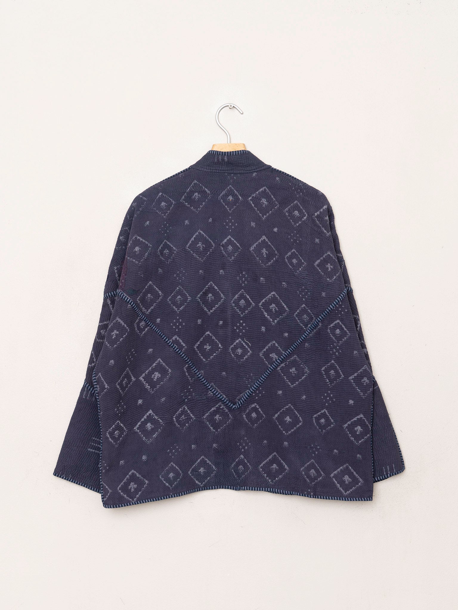 The Ladhiya Quilted Indigo Kantha Jacket