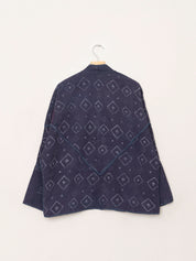 The Ladhiya Quilted Indigo Kantha Jacket