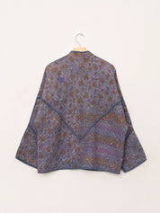 The Ladhiya Quilted Indigo Kantha Jacket