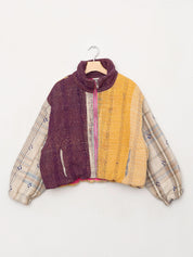 The Shira Quilted Puffer Bomber Jacket