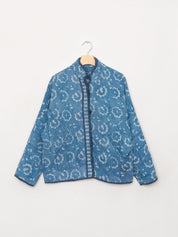 The Ladhiya Petite Quilted Indigo Kantha Jacket