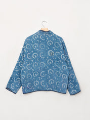 The Ladhiya Petite Quilted Indigo Kantha Jacket