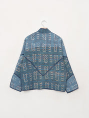 The Ladhiya Petite Quilted Indigo Kantha Jacket