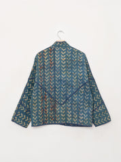 The Ladhiya Petite Quilted Indigo Kantha Jacket