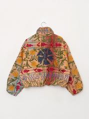 The Shira Quilted Puffer Bomber Jacket