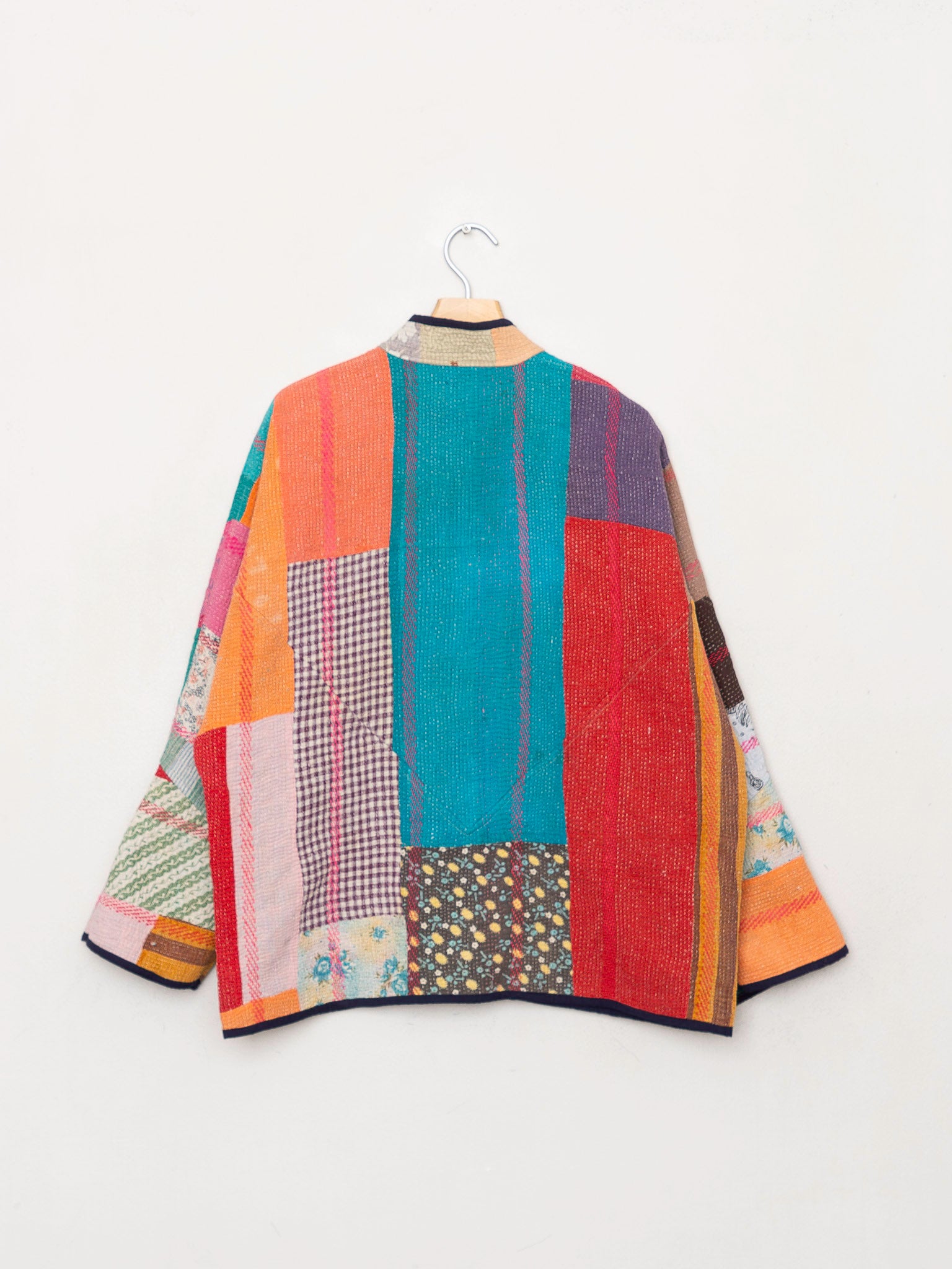 The Ladhiya Quilted Patchwork Kantha Jacket