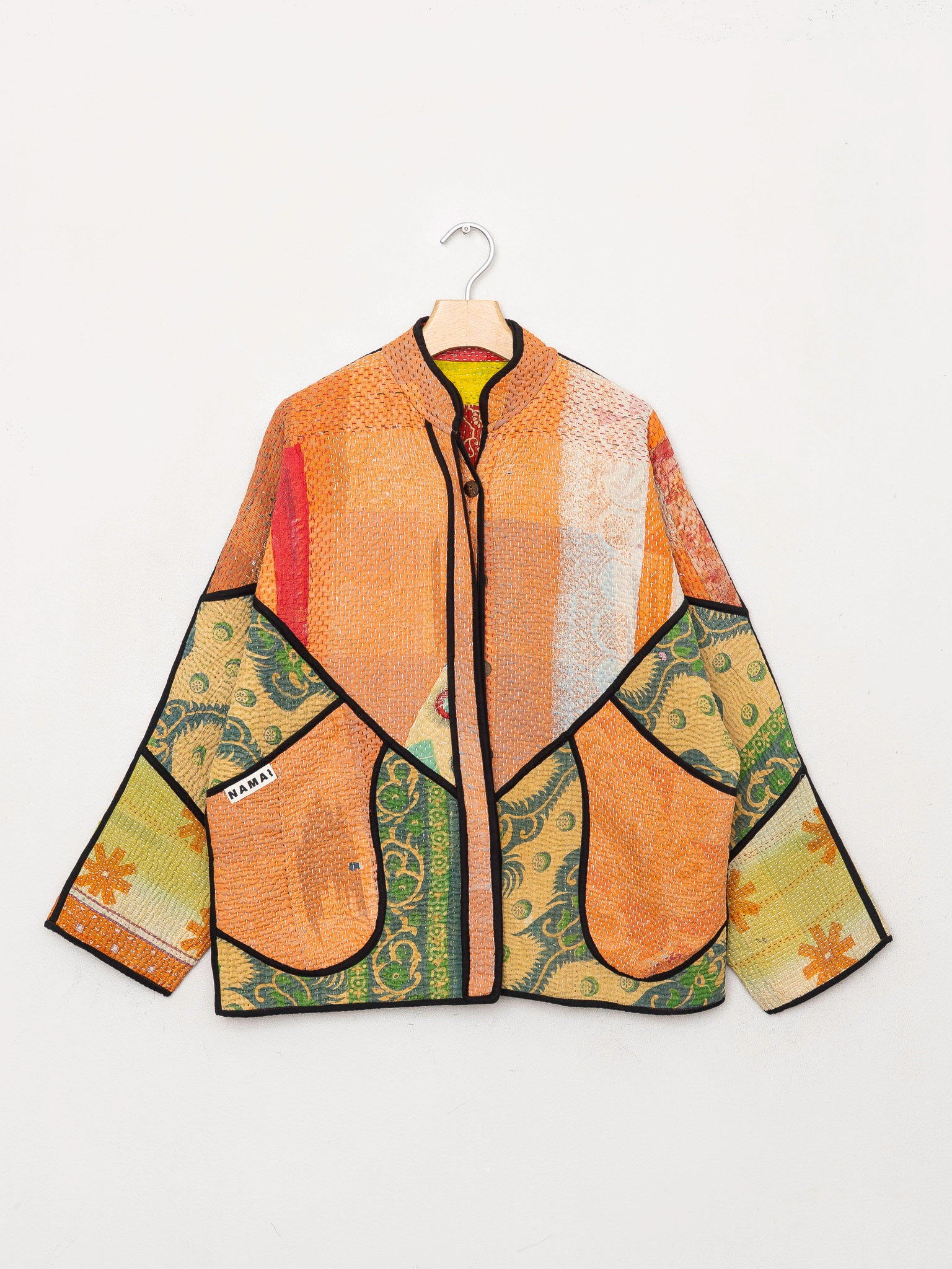 The Ladhiya Quilted Patchwork Kantha Jacket