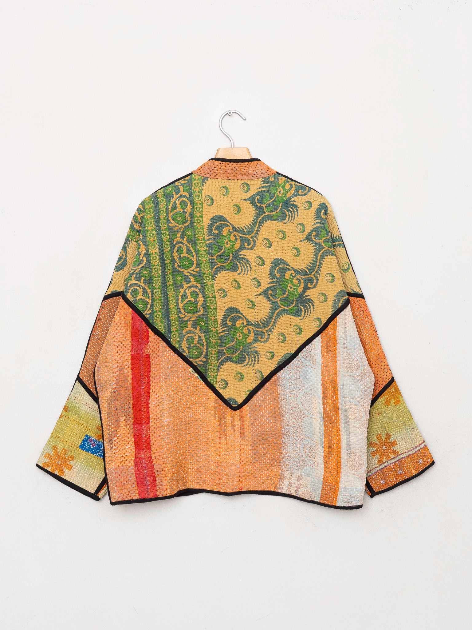 The Ladhiya Quilted Patchwork Kantha Jacket