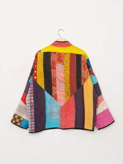 The Ladhiya Quilted Patchwork Kantha Jacket