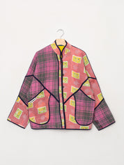 The Ladhiya Quilted Patchwork Kantha Jacket