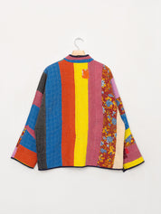 The Ladhiya Quilted Patchwork Kantha Jacket