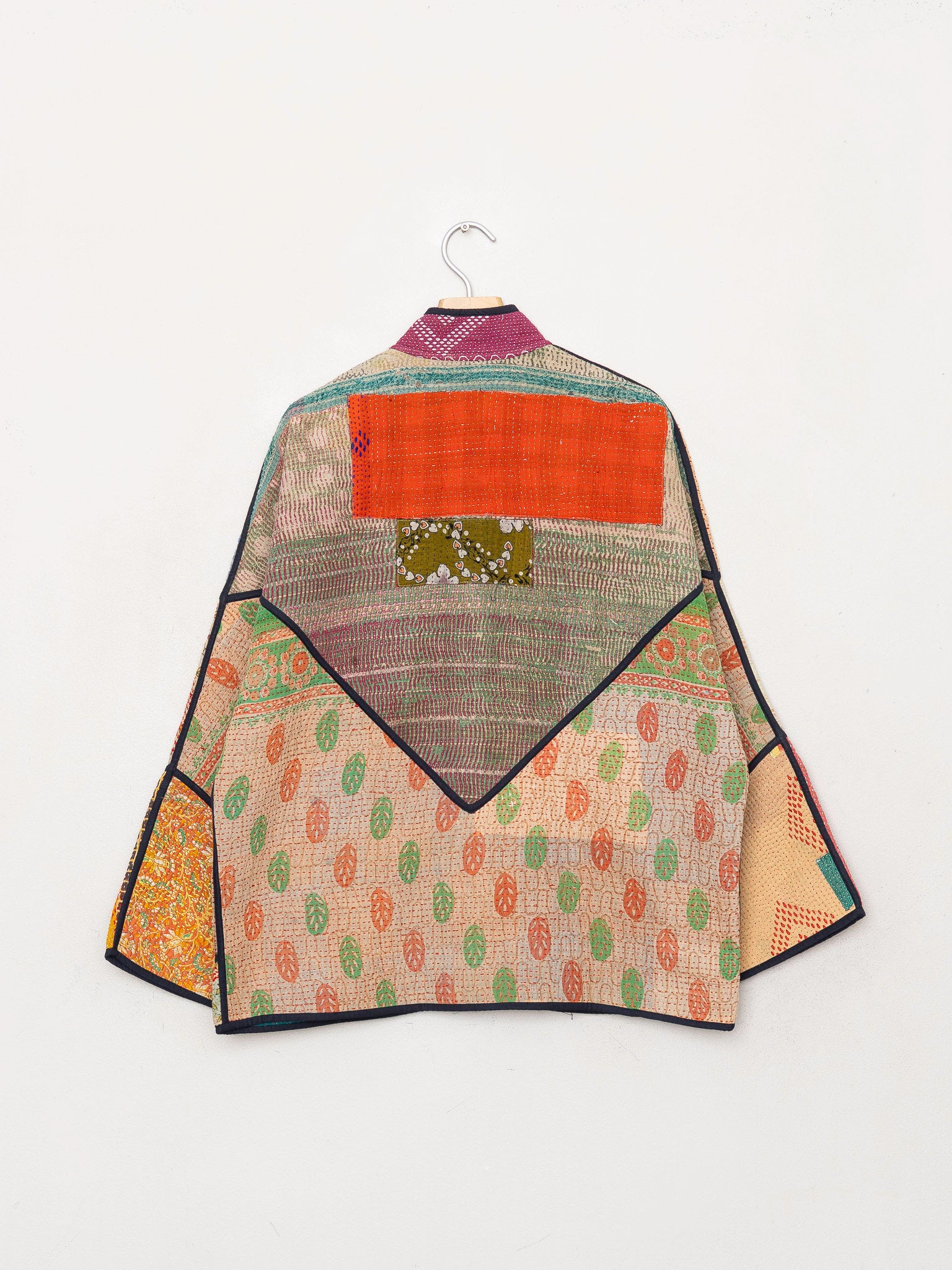 The Ladhiya Quilted Patchwork Kantha Jacket