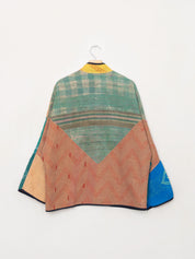 The Ladhiya Quilted Patchwork Kantha Jacket