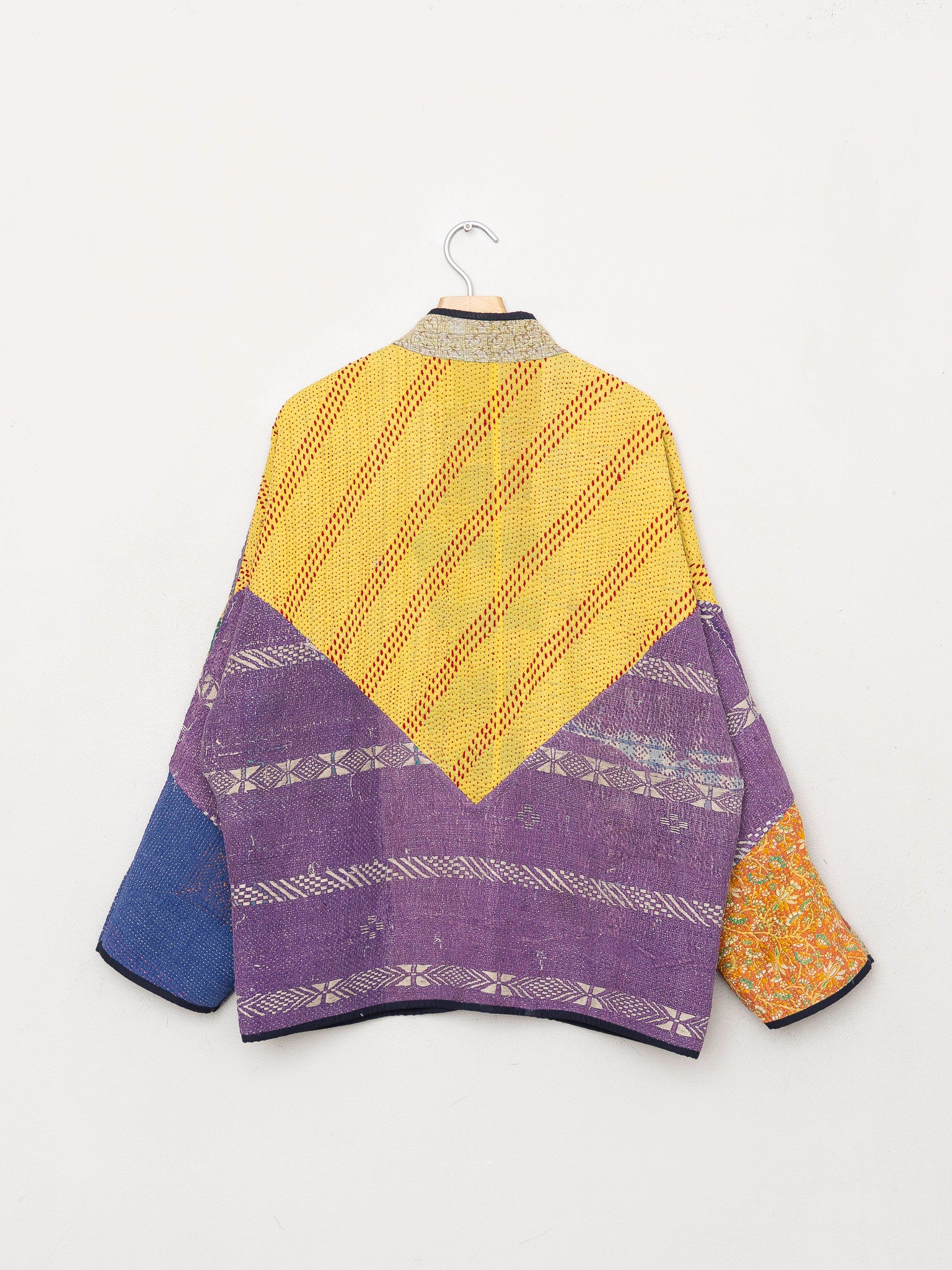 The Ladhiya Quilted Patchwork Kantha Jacket