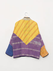 The Ladhiya Quilted Patchwork Kantha Jacket